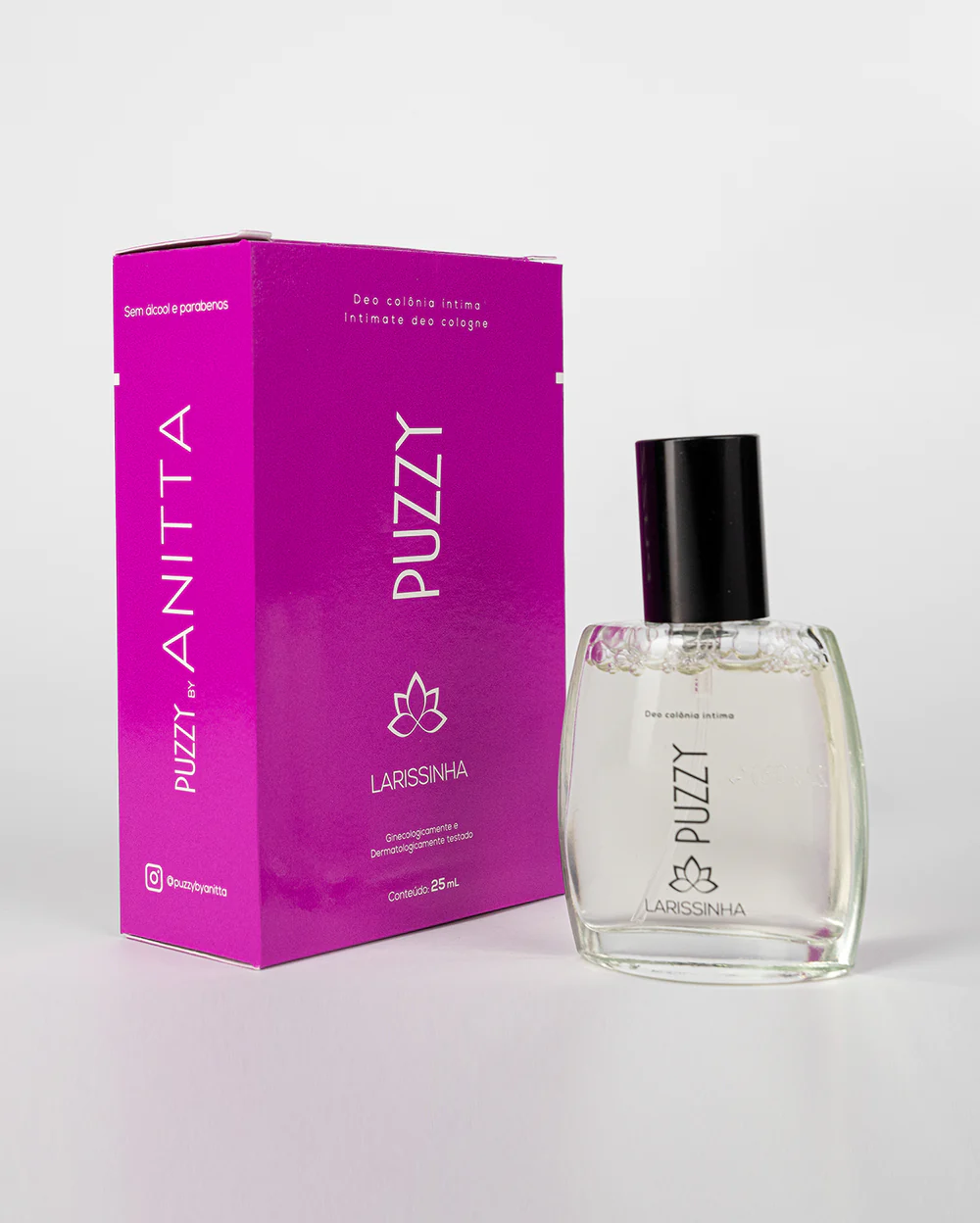 Deo Colônia Larissinha - Puzzy by Anitta: Fragrância Floral, Sensual 25ml