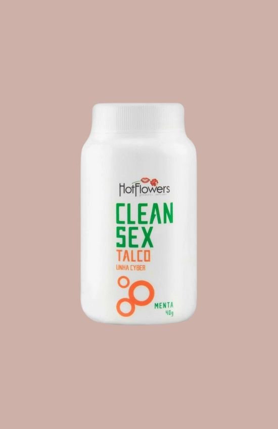 Clean Sex Talco Linha Cyber Menta - Cuide das Suas Próteses Cyber Skin e Soft Skin