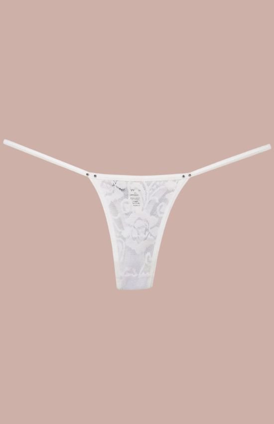 Calcinha Diva Fio Dental em Renda com Strass - Imagem 3